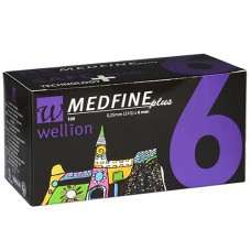 Універсальні голки Wellion MEDFINE plus для інсулінових шприц-ручок 6 мм (31G x 0,25 мм)