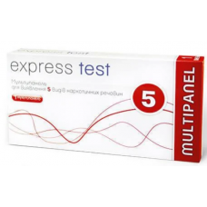 Експрес-тест Express Test наркотики Мультипанель на 5 смужок