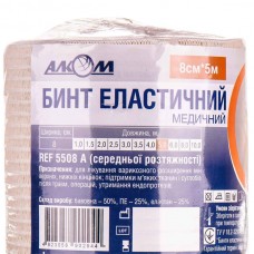 Бинт еластичний Алком 80мм х 5м