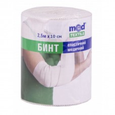 Бинт еластичний медичний середньої розтяжності 2,5 м х 10 см Med textile