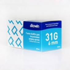 Голки diaWin для інсулінових шприц-ручок 6 мм