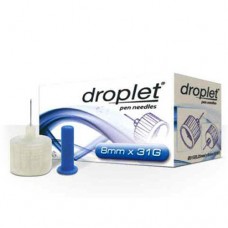 Голки для інсулінових шприц-ручок Droplet 8 мм х 31G, 10 шт.