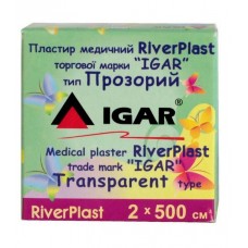 Пластир медичний RiverPlast прозорий 2х500 см.
